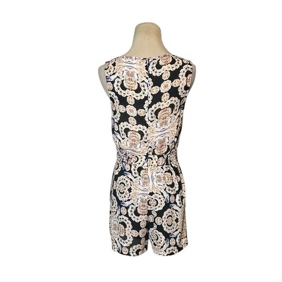 Forever 21 black cream print summer romper size XS - Picture 8 of 14